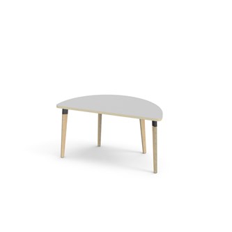 Bord Grow FSC akustiklaminat halvrunt 120-60 cm svart hylsa