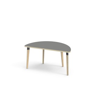 Bord Grow FSC akustiklaminat halvrunt 120-60 cm svart hylsa