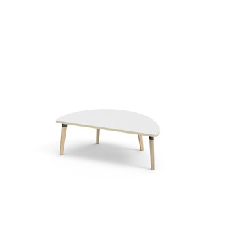 Bord Grow FSC akustiklaminat halvrunt 120-60 cm svart hylsa