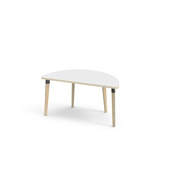 Bord Grow FSC akustiklaminat halvrunt 120-60 cm svart hylsa