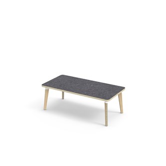 Bord Grow akustik linoleum 120x60 cm vit hylsa