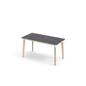 Bord Grow akustik linoleum 120x60 cm vit hylsa