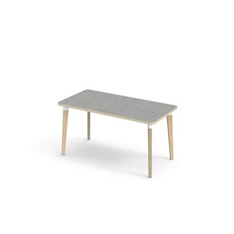 Bord Grow akustik linoleum 120x60 cm vit hylsa