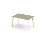 Bord Grow akustik linoleum 120x80 cm vit hylsa