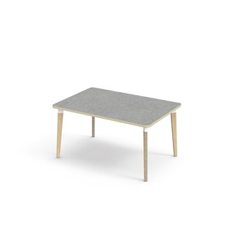 Bord Grow akustik linoleum 120x80 cm vit hylsa