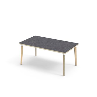 Bord Grow akustik linoleum 140x80 cm vit hylsa