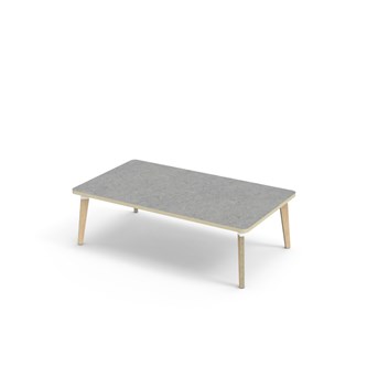 Bord Grow akustik linoleum 140x80 cm vit hylsa