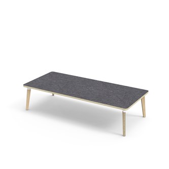 Bord Grow akustik linoleum 180x80 cm vit hylsa