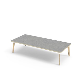 Bord Grow akustik linoleum 180x80 cm vit hylsa