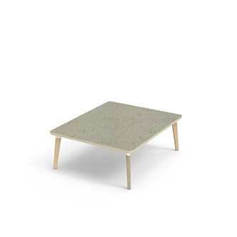 Bord Grow akustik linoleum 100x120 cm vit hylsa