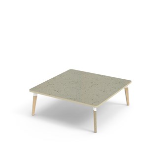 Bord Grow akustik linoleum 120x120 cm vit hylsa