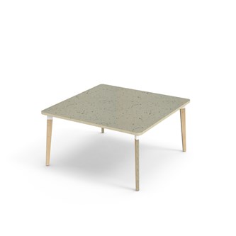 Bord Grow akustik linoleum 120x120 cm vit hylsa