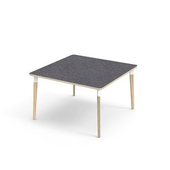 Bord Grow akustik linoleum 120x120 cm vit hylsa