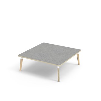 Bord Grow akustik linoleum 120x120 cm vit hylsa