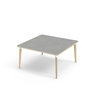 Bord Grow akustik linoleum 120x120 cm vit hylsa