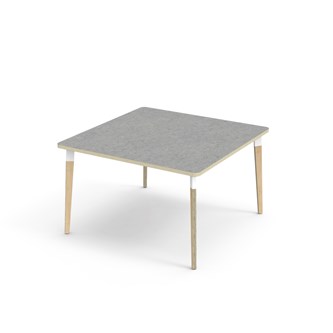 Bord Grow akustik linoleum 120x120 cm vit hylsa