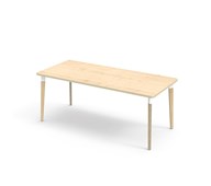 Bord Grow FSC laminat 180x80 cm vit hylsa