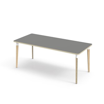 Bord Grow FSC laminat 180x80 cm vit hylsa