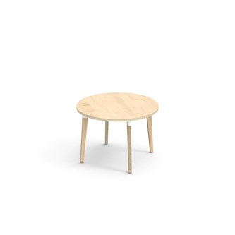 Bord Grow FSC laminat ø 90 cm vit hylsa