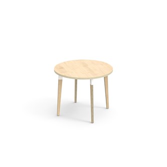 Bord Grow FSC laminat ø 90 cm vit hylsa