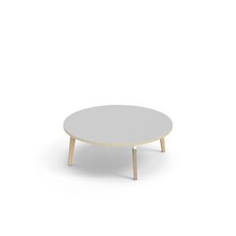 Bord Grow FSC laminat ø 120 cm vit hylsa