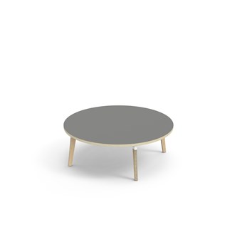 Bord Grow FSC laminat ø 120 cm vit hylsa