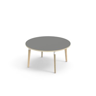 Bord Grow FSC laminat ø 120 cm vit hylsa