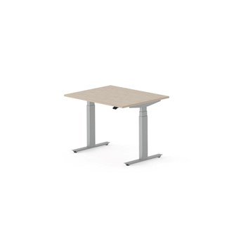 Skrivbord Work FSC BX 100x80 cm, silver stativ