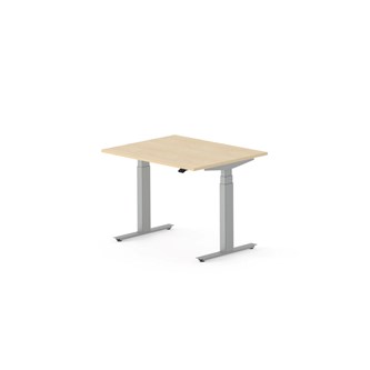 Skrivbord Work FSC BX 100x80 cm, silver stativ