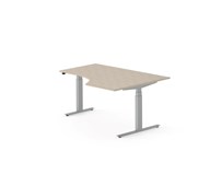 Skrivbord Work FSC BX höger 160x120 cm, silver stativ