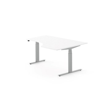 Skrivbord Work FSC BX höger 160x120 cm, silver stativ