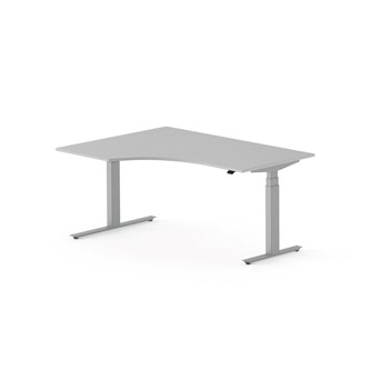 Skrivbord Work FSC BX vänster 160x120 cm, silver stativ