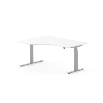 Skrivbord Work FSC BX vänster 160x120 cm, silver stativ