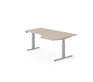 Skrivbord Work FSC BX höger 180x120 cm, silver stativ
