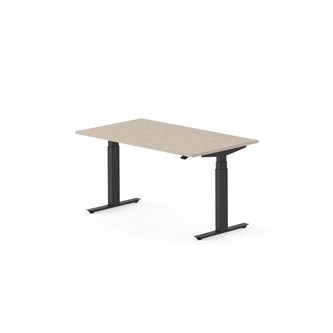 Skrivbord Work FSC BX 140x80 cm, svart stativ
