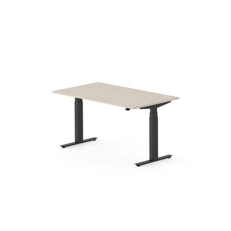 Skrivbord Work FSC BX 140x80 cm, svart stativ