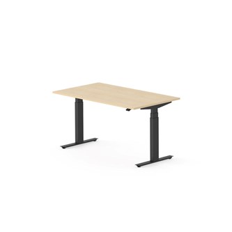 Skrivbord Work FSC BX 140x80 cm, svart stativ