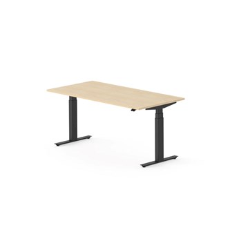Skrivbord Work FSC BX 160x80 cm, svart stativ
