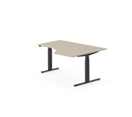 Skrivbord Work FSC BX höger 160x120 cm, svart stativ