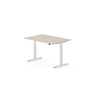 Skrivbord Work FSC BX 120x80 cm, vitt stativ