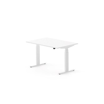 Skrivbord Work FSC BX 120x80 cm, vitt stativ