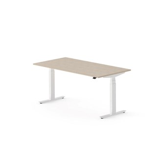 Skrivbord Work FSC BX 160x80 cm, vitt stativ