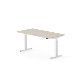 Skrivbord Work FSC BX 160x80 cm, vitt stativ