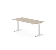 Skrivbord Work FSC BX 180x80 cm, vitt stativ