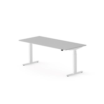 Skrivbord Work FSC BX 180x80 cm, vitt stativ