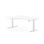 Skrivbord Work FSC BX vänster 180x120 cm, vitt stativ
