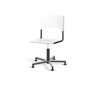 Stol Como FSC BX gas (låg) Alu glidfot stor sits svart stativ