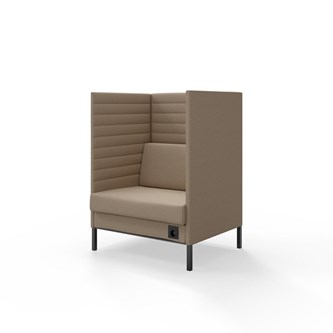 Platinum Highback Charge 1,5-sits H128