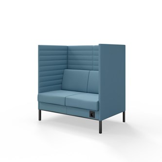 Platinum Highback Charge 2-sits H128