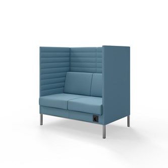 Platinum Highback Charge 2-sits H128